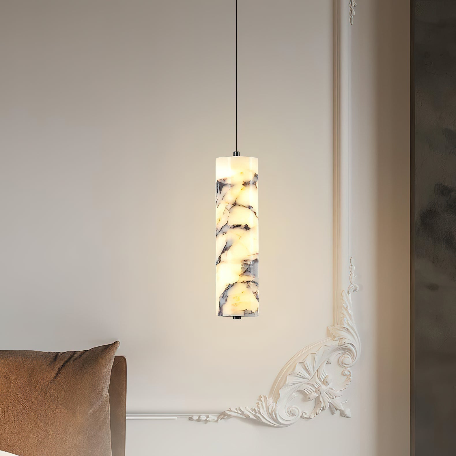 Sysilan Modern Minimalist Marble Pendant Lamp - Lamp Copper