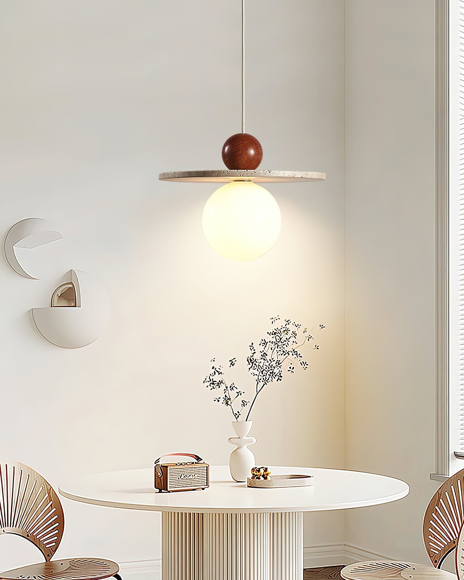 Marcio Pendant Light Travertine - Letslighting