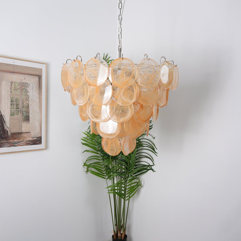 Aurora Chandelier Murano Glass Disc Classic - Blowlighting
