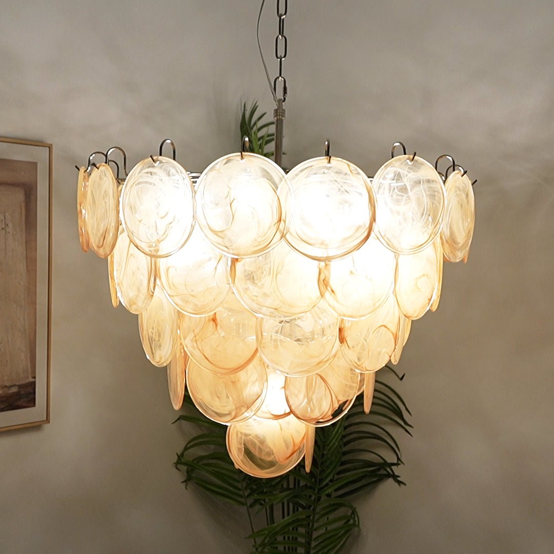 Aurora Chandelier Murano Glass Disc Classic - Blowlighting