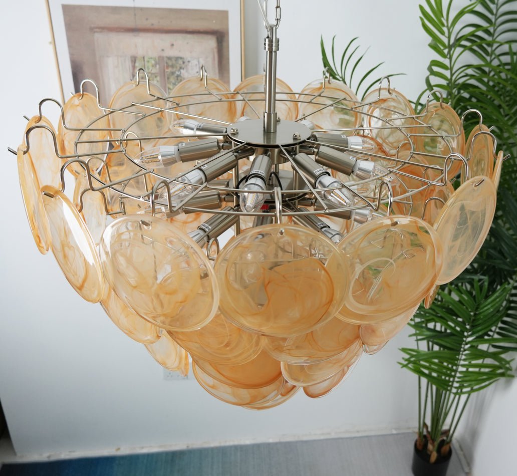 Aurora Chandelier Murano Glass Disc Classic - Blowlighting