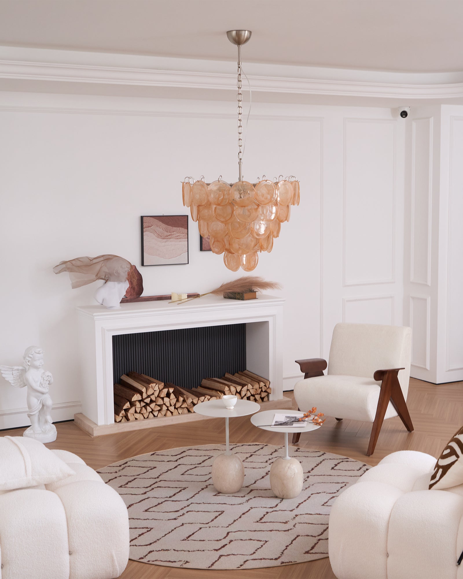 Aurora Chandelier Murano Glass Disc Classic - Blowlighting