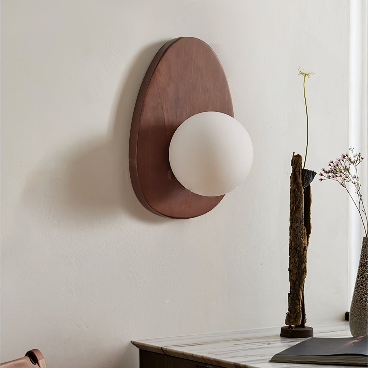 Orba Walnut Wall Lamp - Blowlighting