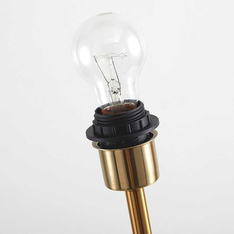 Orbis Wooden Sphere Floor Lamp - Lamp Copper