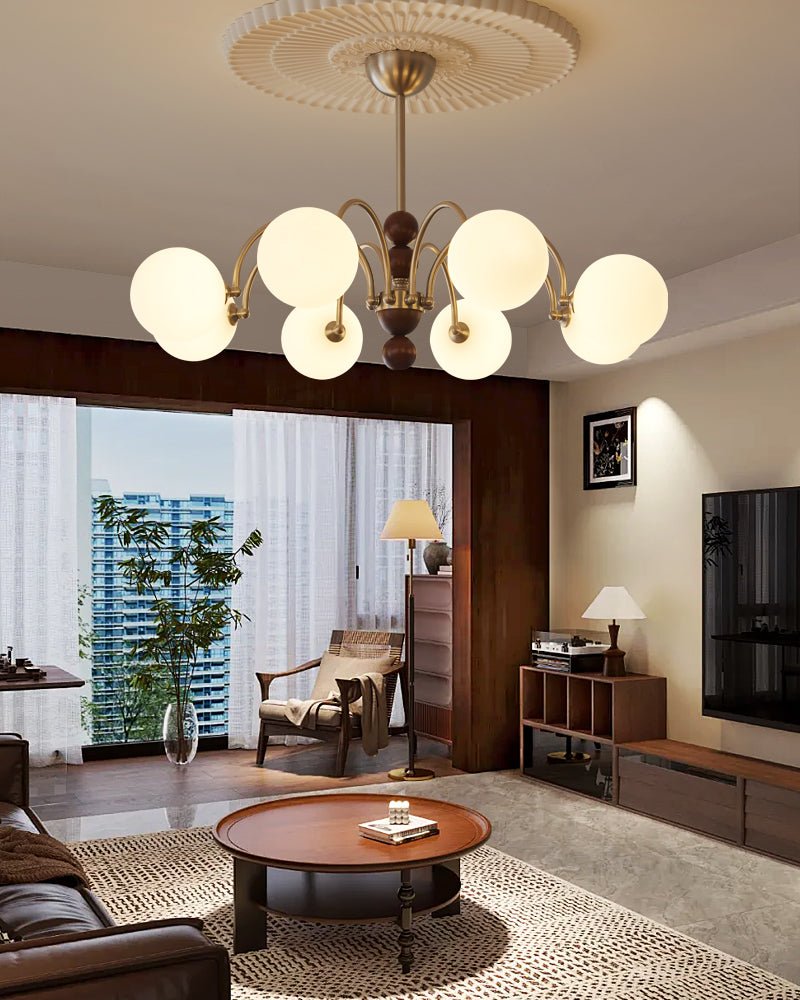 Orbital Curve Chandelier - Blowlighting