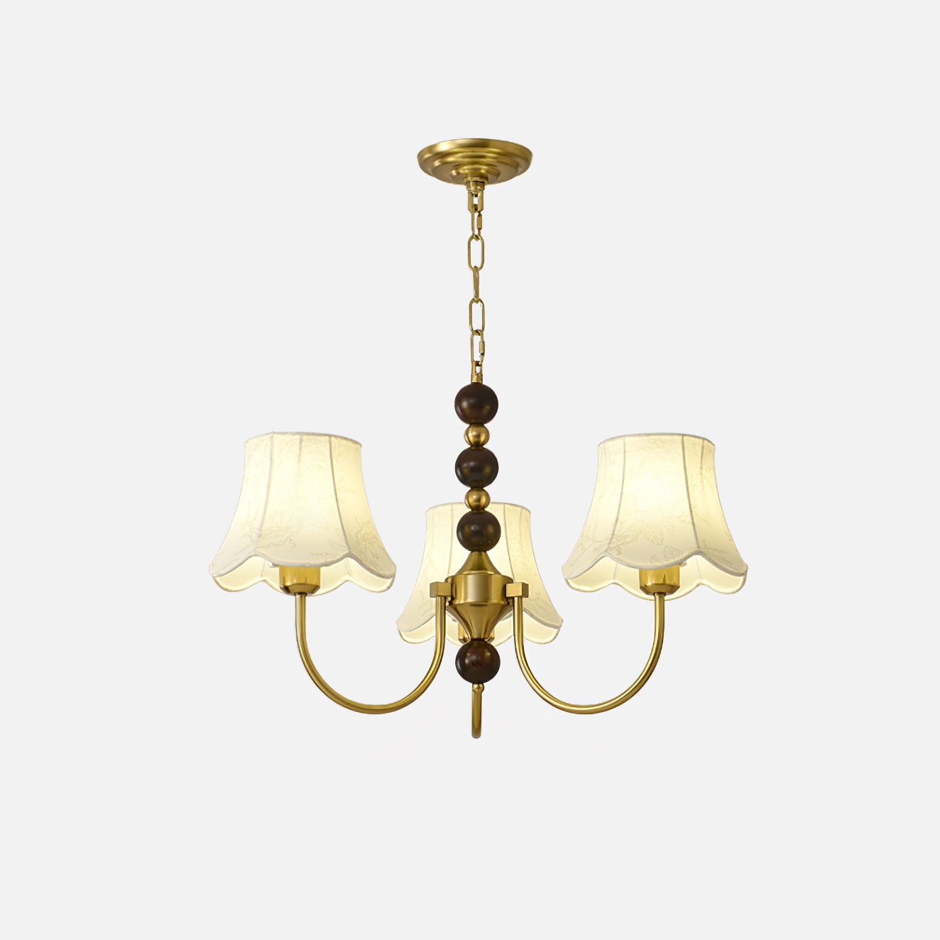 Orchid Chandelier Fabric Golden - Blowlighting
