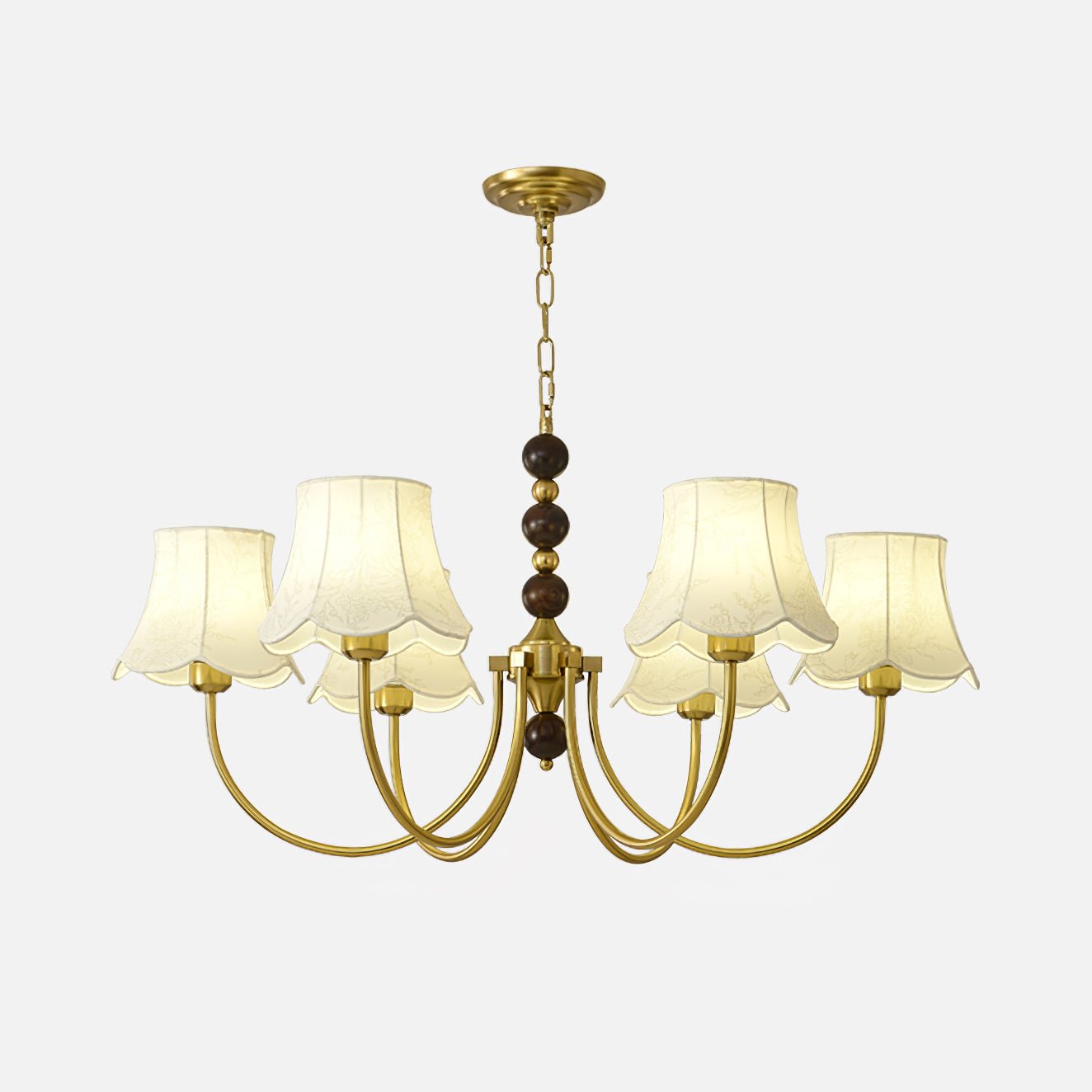 Orchid Chandelier Fabric Golden - Blowlighting