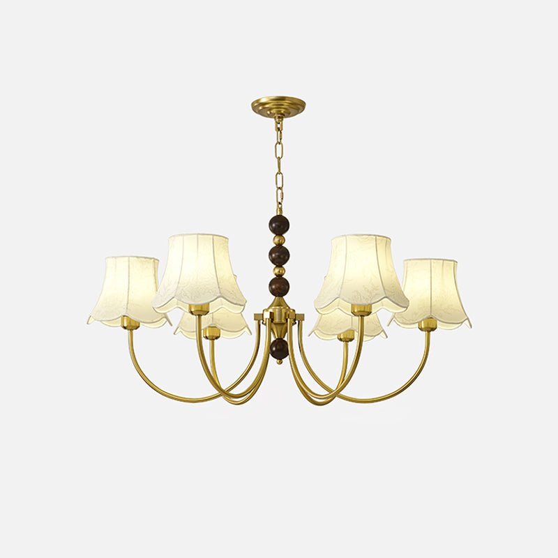 Orchid Chandelier Fabric Golden - Blowlighting