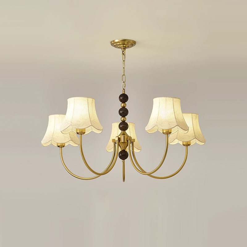 Orchid Chandelier Fabric Golden - Blowlighting