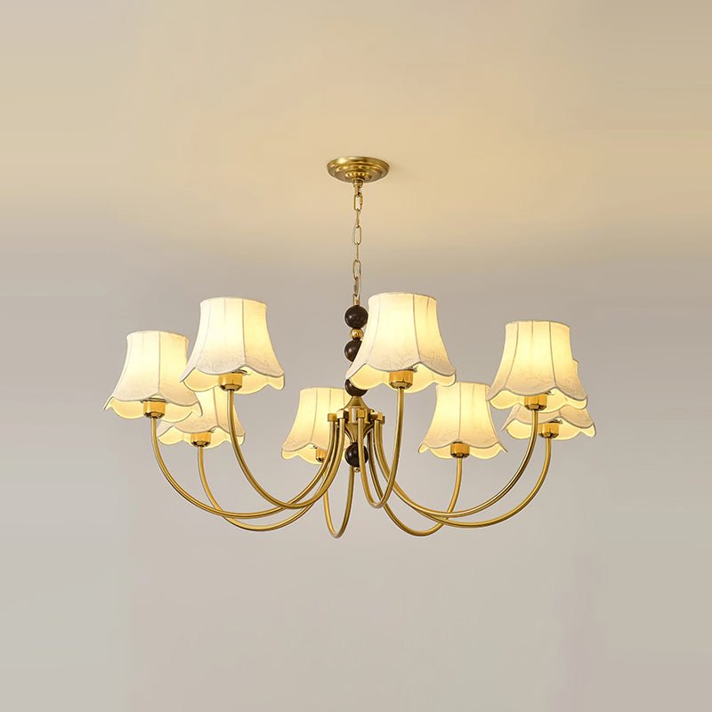 Orchid Chandelier Fabric Golden - Blowlighting
