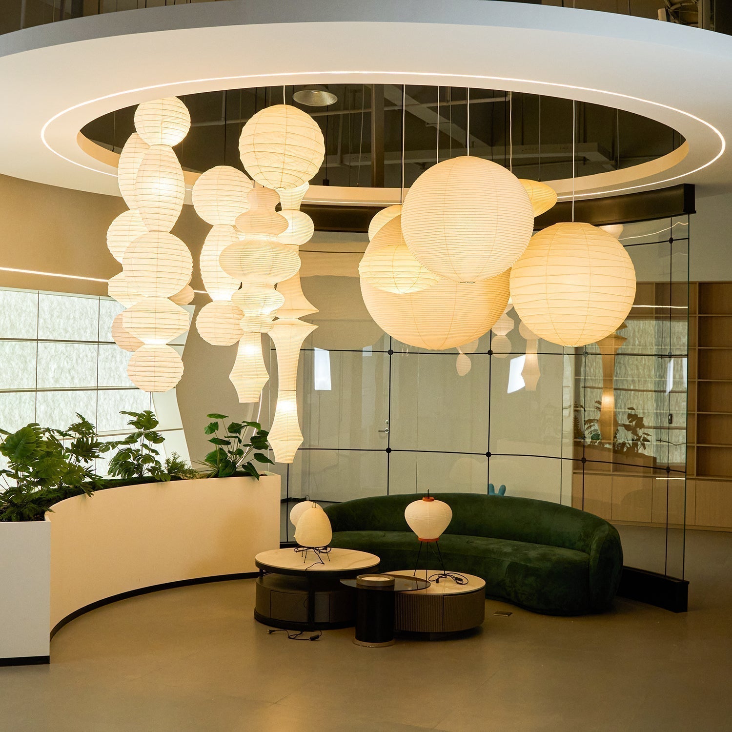 Ori Lantern Series Pendant Lamp - Blowlighting