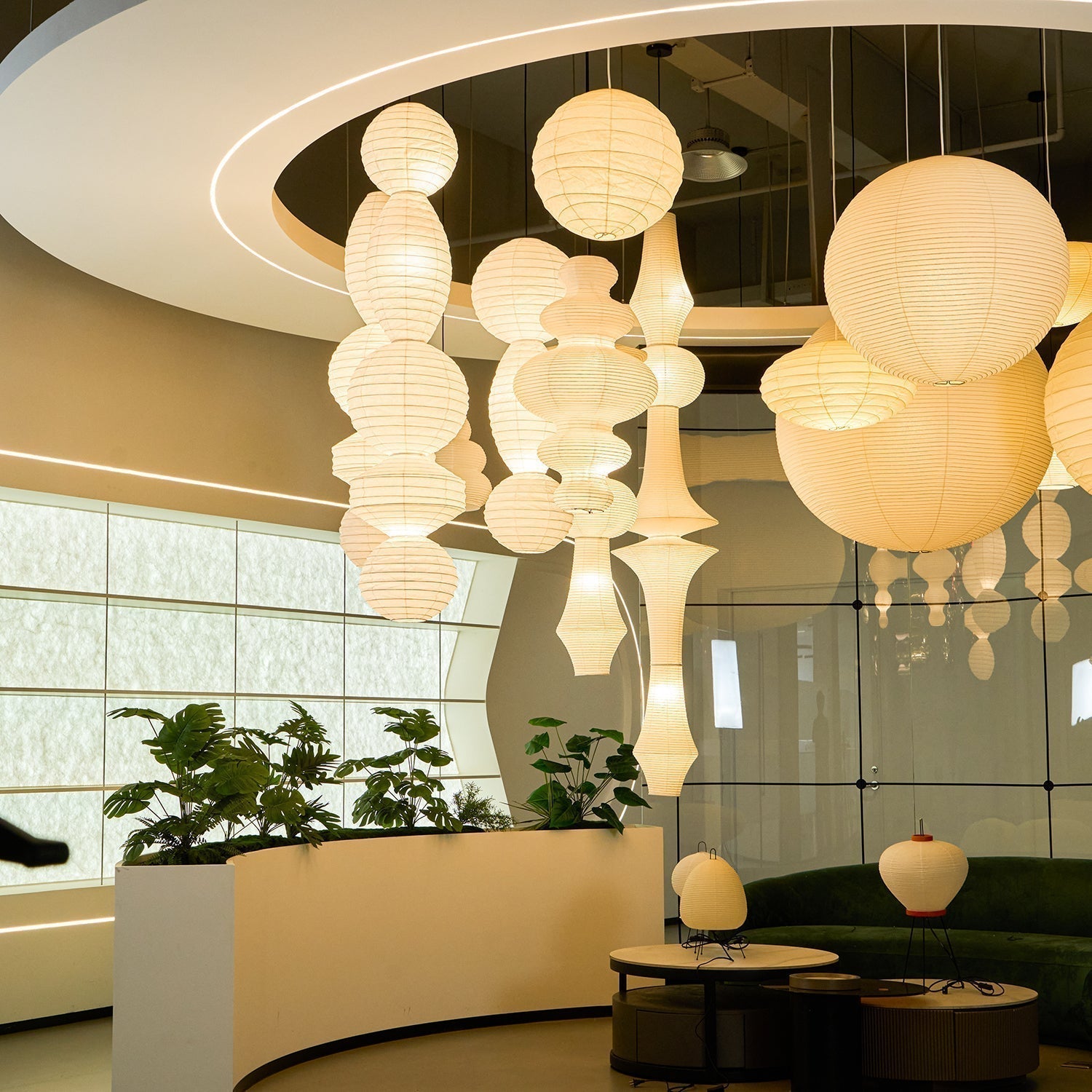 Ori Lantern Series Pendant Lamp - Blowlighting