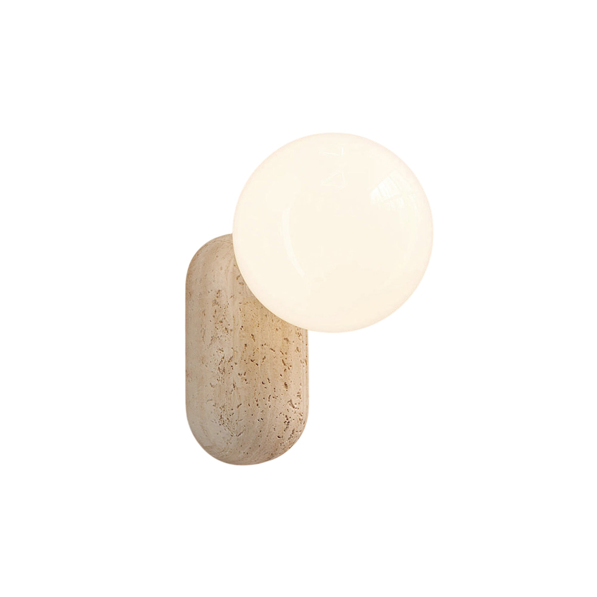Colaeira Modern Minimalist Art Travertine Wall Lamp - Lamp Copper