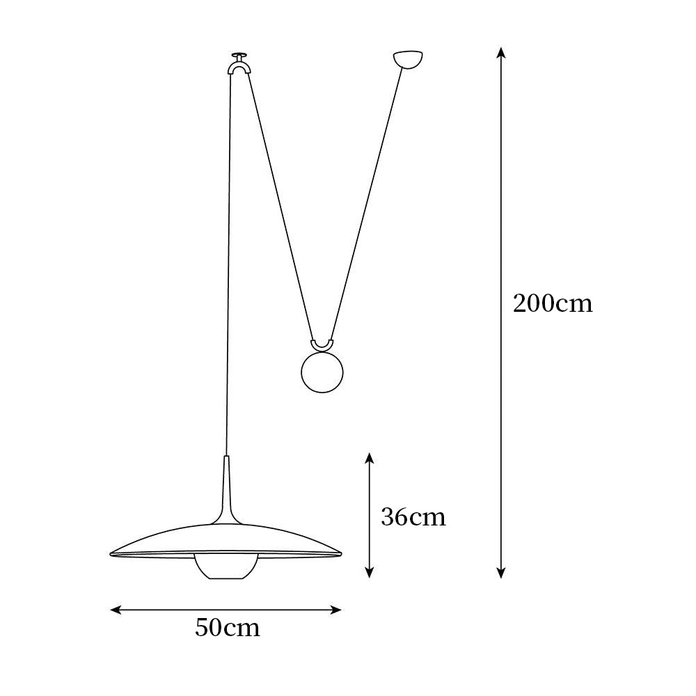 Pendant Lamp Adjustable Pulley Drop Chrome Finish Sleek Modern - Letslighting