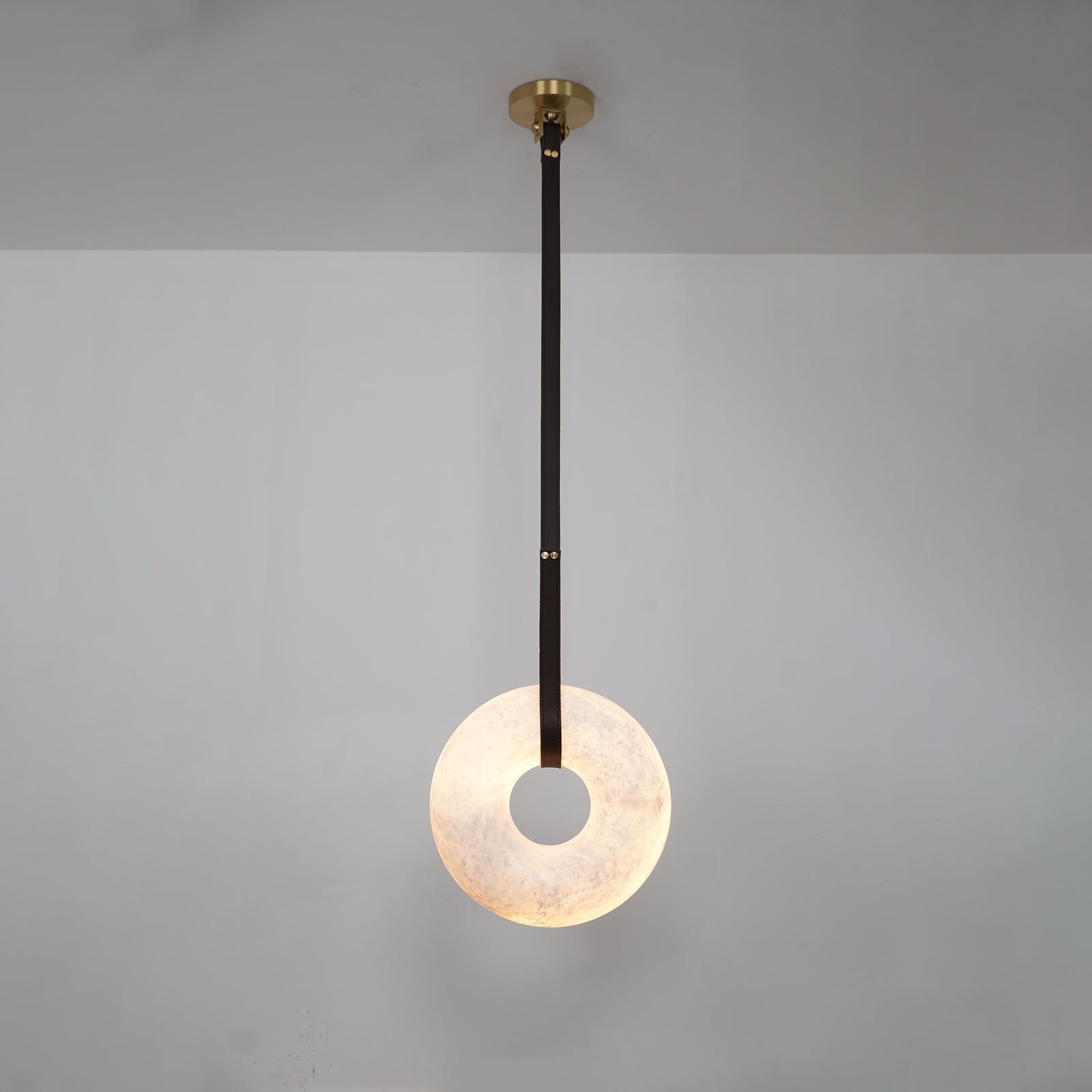 Aurtala Premium Nordic Art Alabaster Pendant Lamp - Lamp Copper