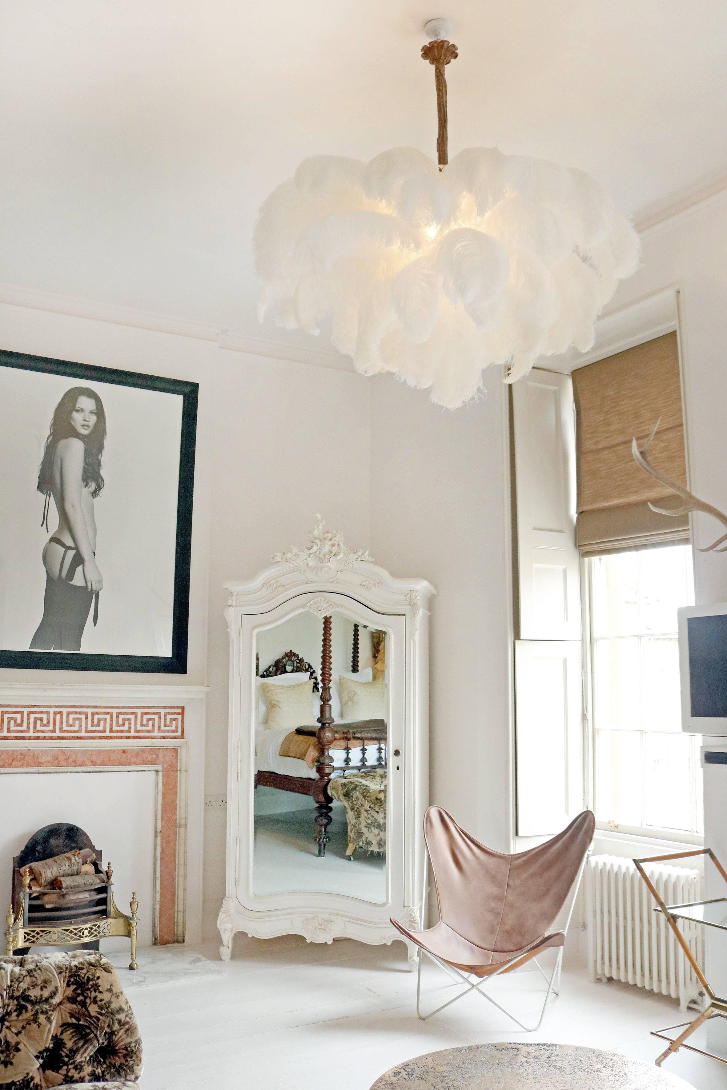 Ostrich Feather Chandelier - Blowlighting