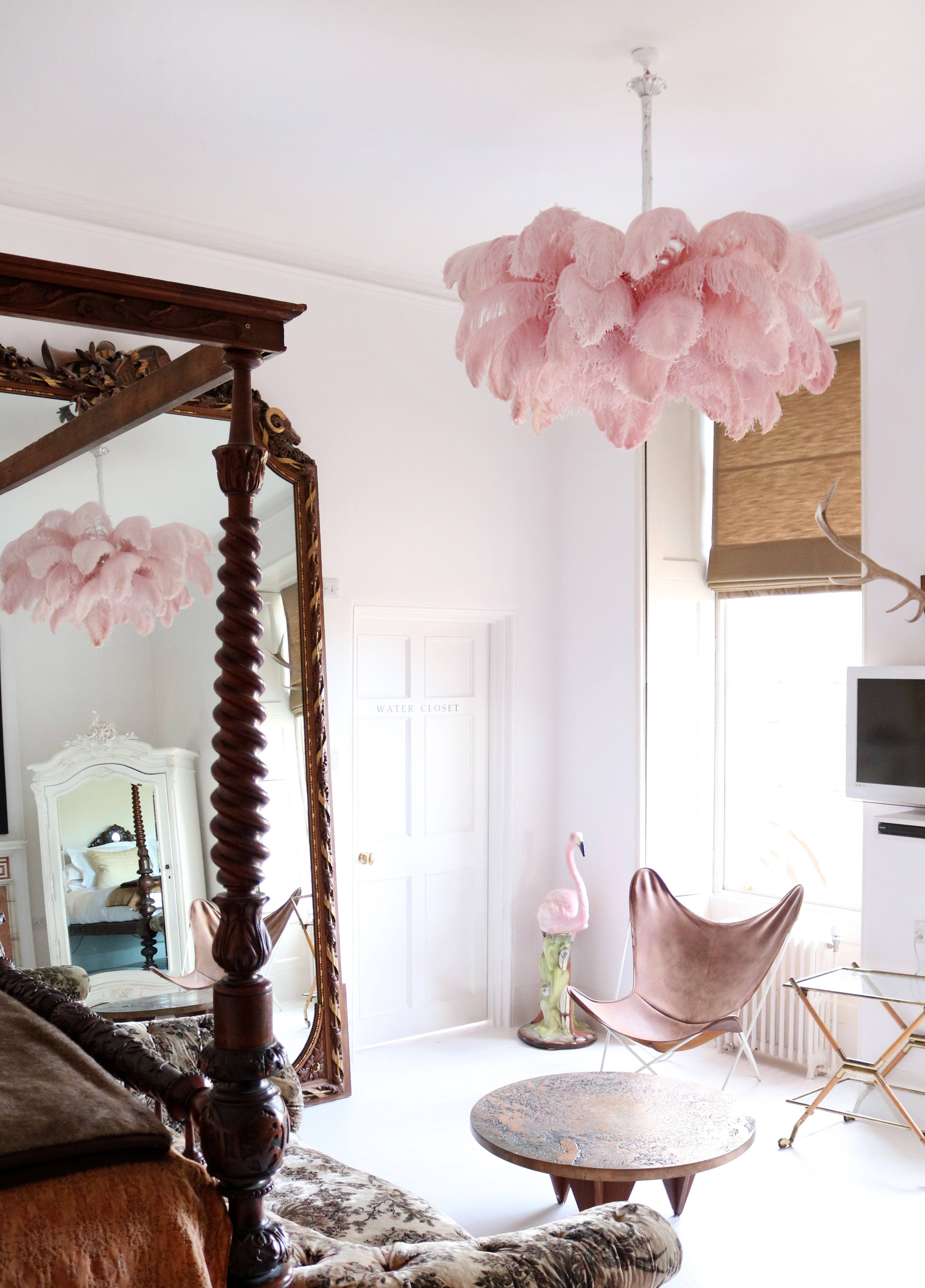 Ostrich Feather Chandelier - Blowlighting