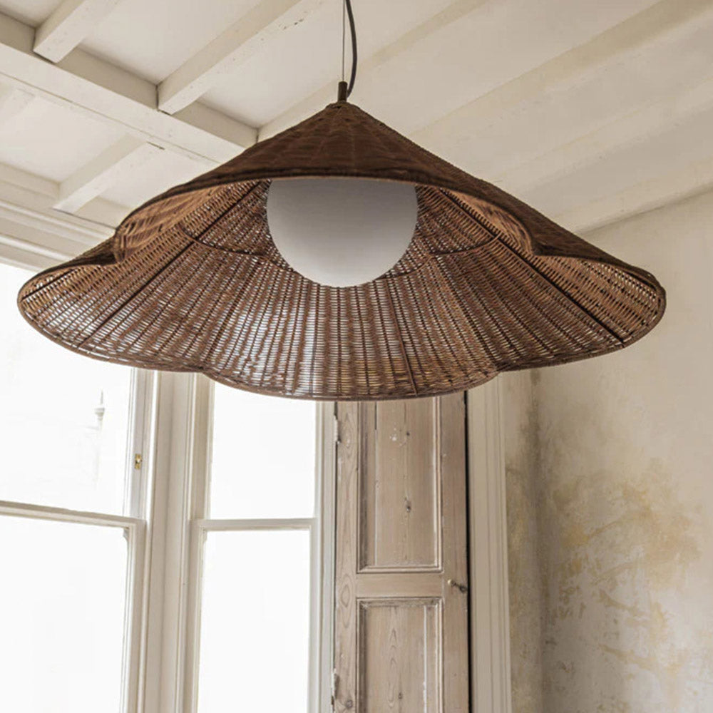 Ritta Vintage Rattan Lampade a Sospensione Soggiorno Camera da Letto