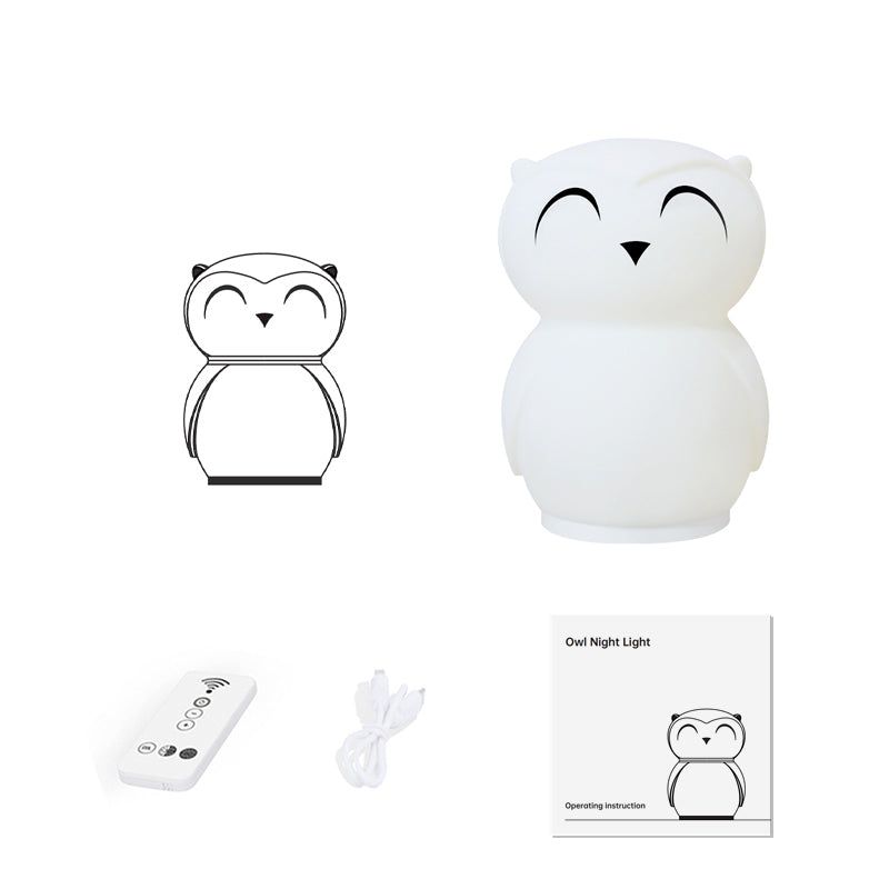 Owl Timing Night Light (built-in battery) - Lamp Copper