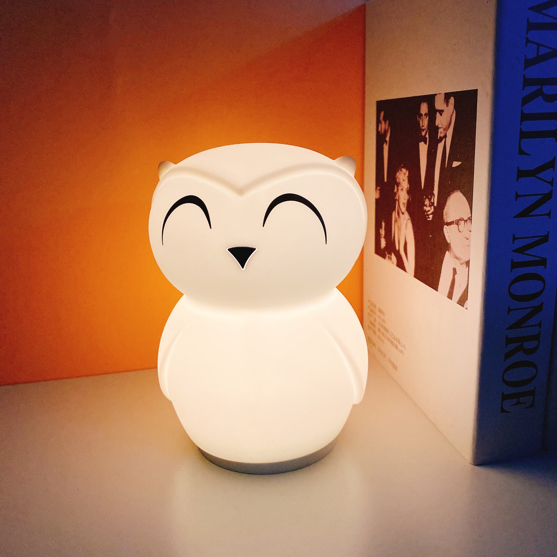 Owl Timing Night Light (built-in battery) - Lamp Copper