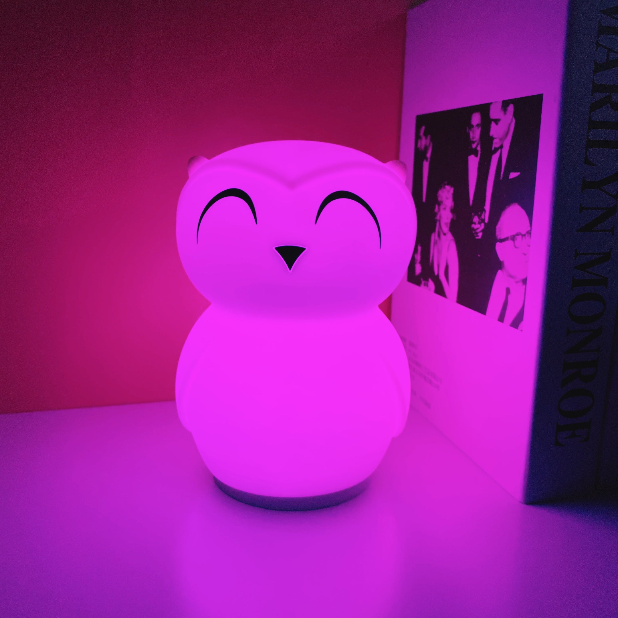 Owl Timing Night Light (built-in battery) - Lamp Copper