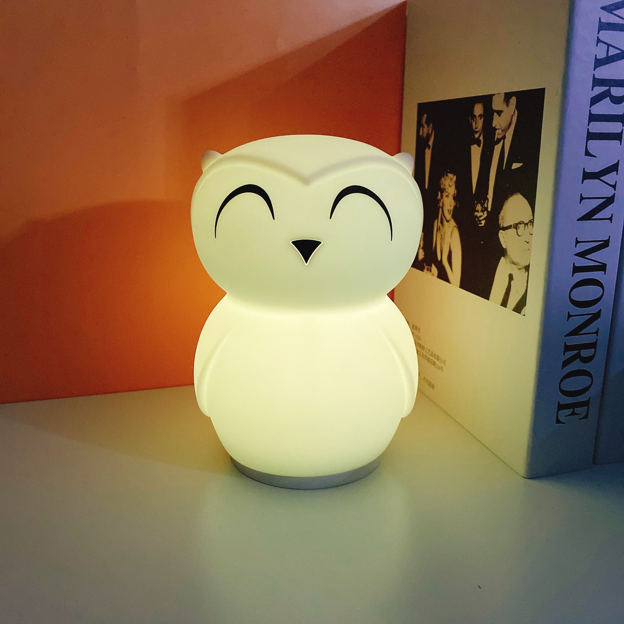 Owl Timing Night Light (built-in battery) - Lamp Copper
