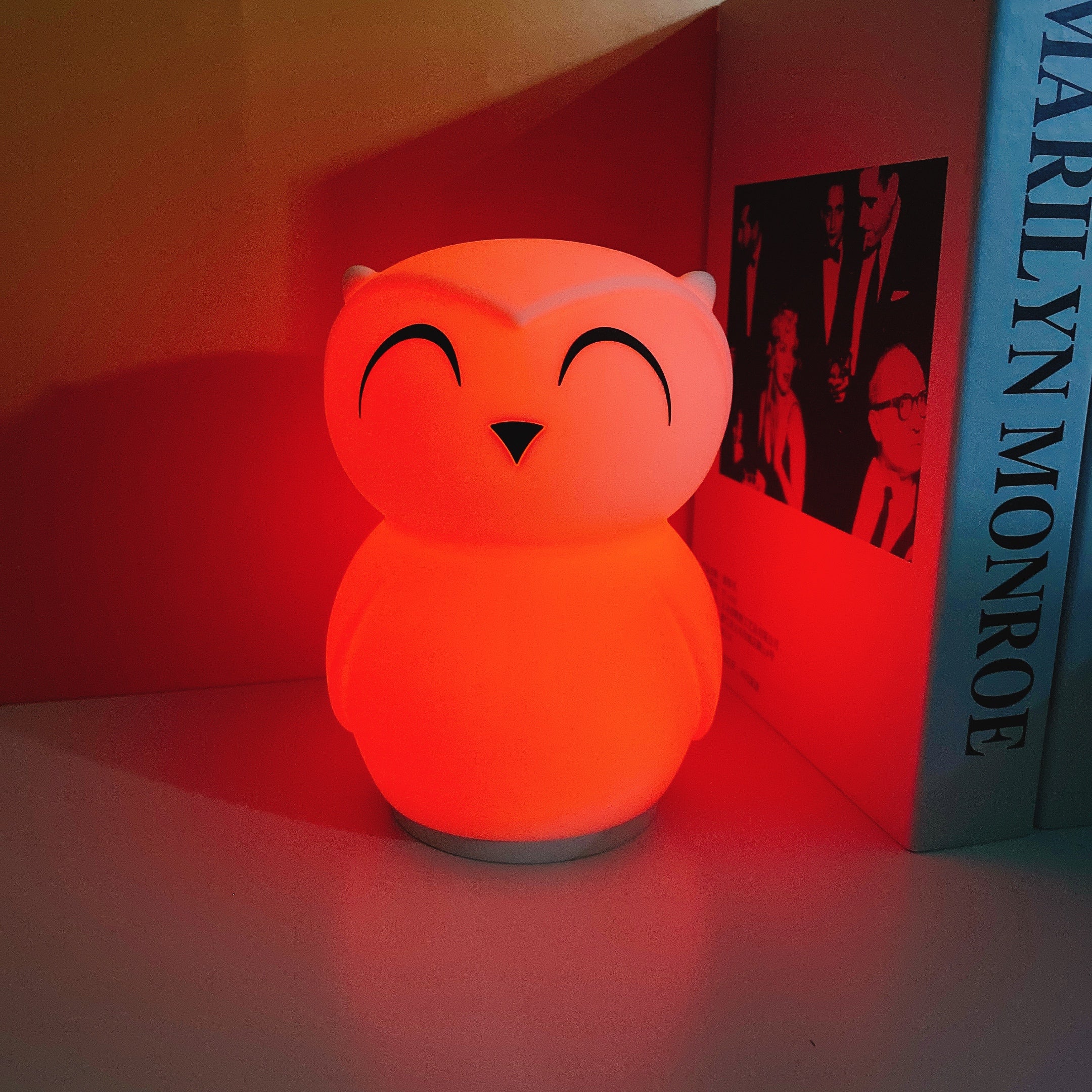 Owl Timing Night Light (built-in battery) - Lamp Copper