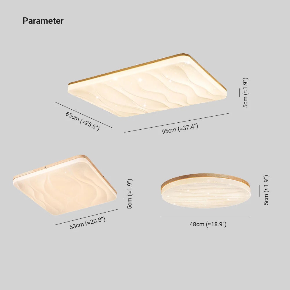 Muto Geometriche Legno/Acrilico Plafoniere Sala da Pranzo