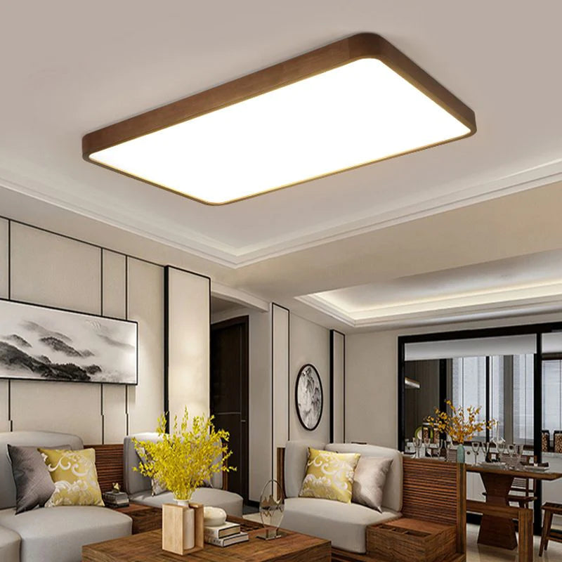 Muto Moderno LED Geometriche Plafoniere Legno/Acrilico Sala da Pranzo