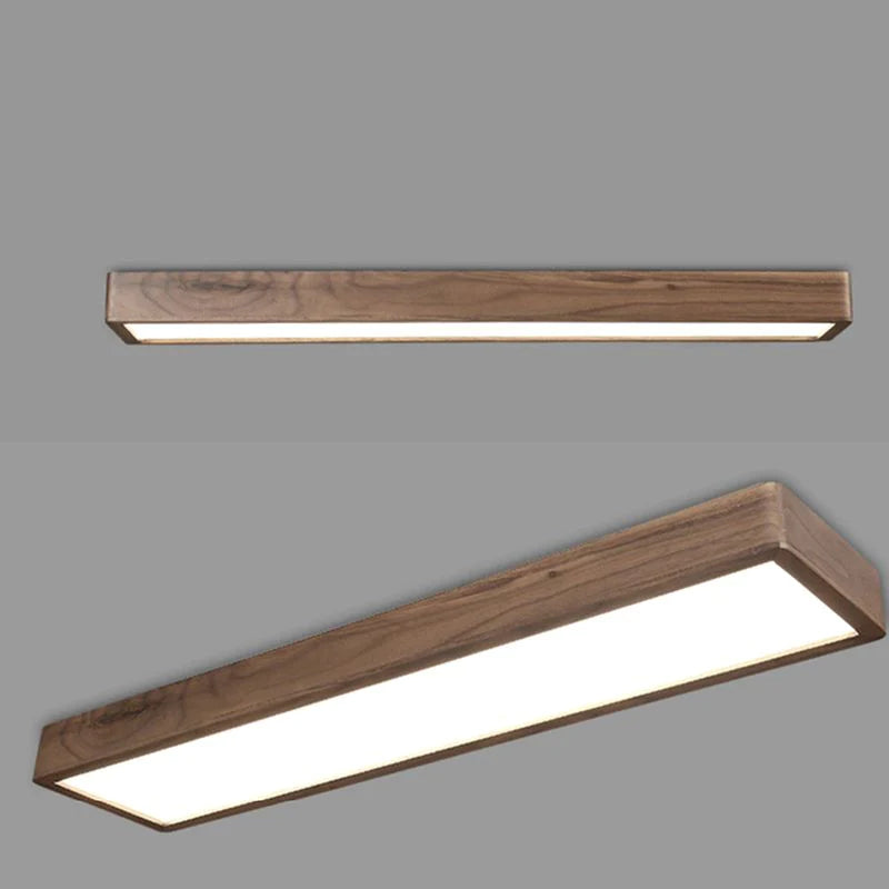 Muto Plafoniere Rettangolare Legno/Acrilico Camara da Letto