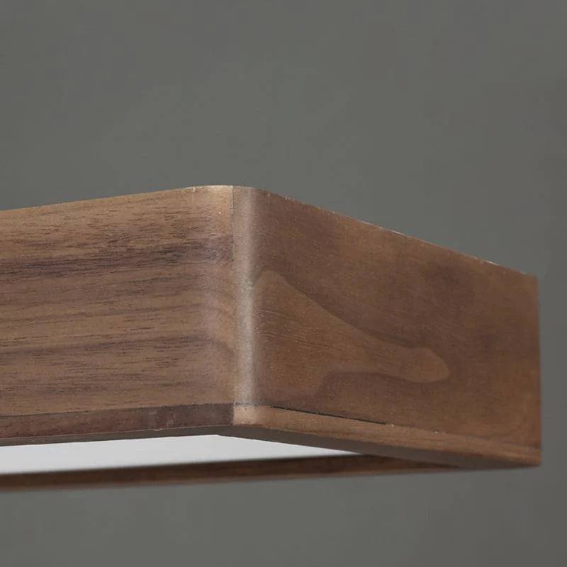 Muto Plafoniere Rettangolare Legno/Acrilico Camara da Letto