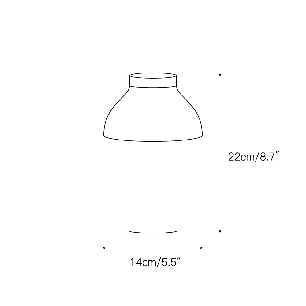 PC Portable Table Lamp (Built-in Battery) - Lamp Copper