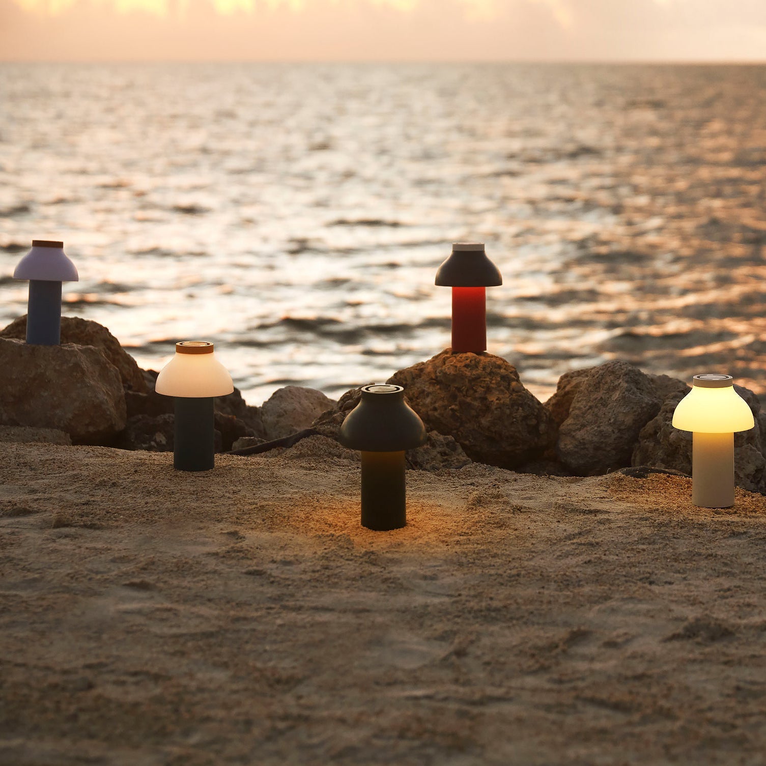 PC Portable Table Lamp (Built-in Battery) - Lamp Copper