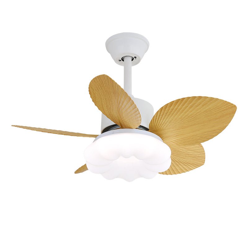 Ventilatore da soffitto con luce Liora in legno tropicale con LED integrato