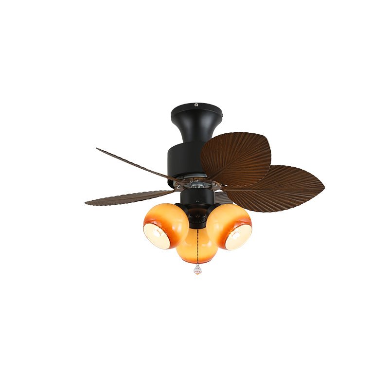 Ventilatore da soffitto Liora Tropicale con luce in vetro