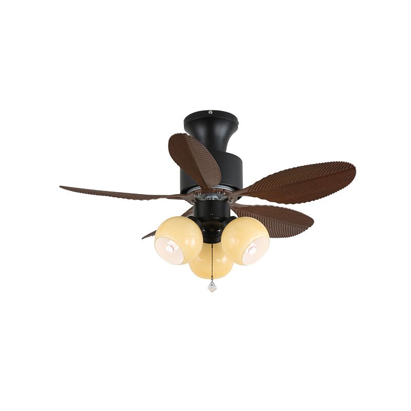 Ventilatore da soffitto Liora Tropicale con luce in vetro