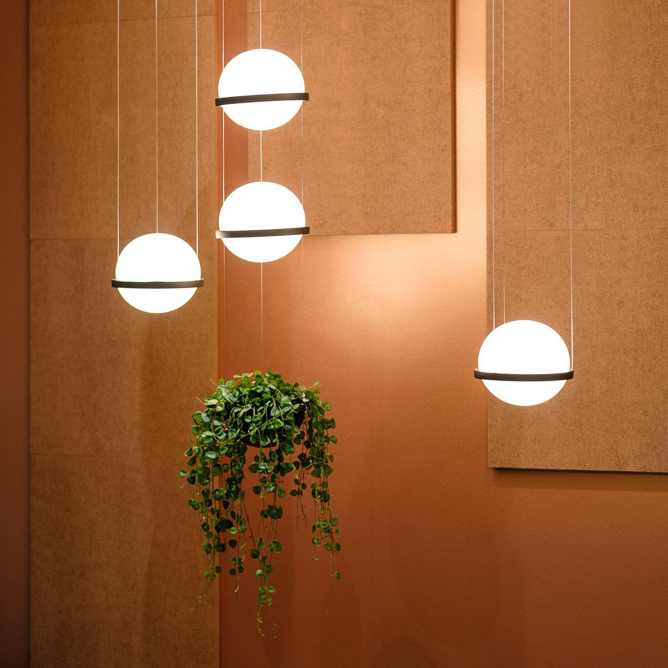 Vacaria Modern Minimalist Metal Plastic Pendant Lamp - Lamp Copper