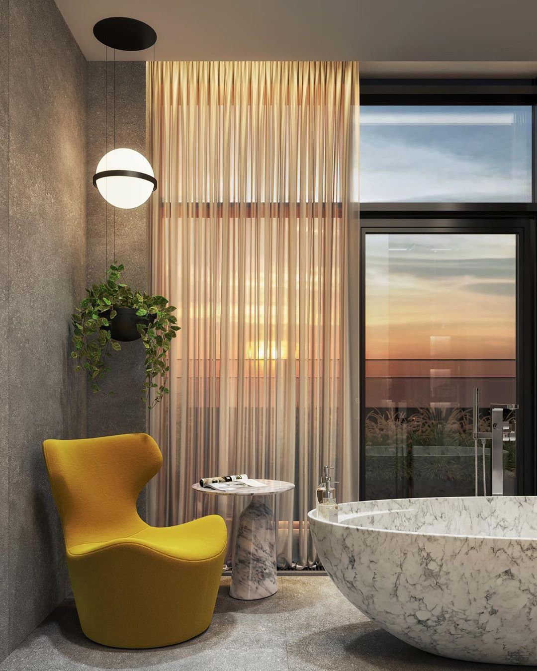 Vacaria Modern Minimalist Metal Plastic Pendant Lamp - Lamp Copper