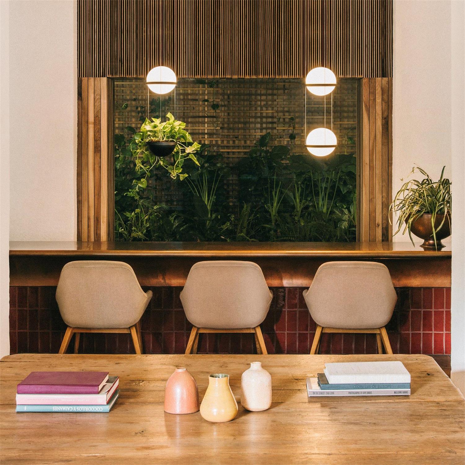 Vacaria Modern Minimalist Metal Plastic Pendant Lamp - Lamp Copper