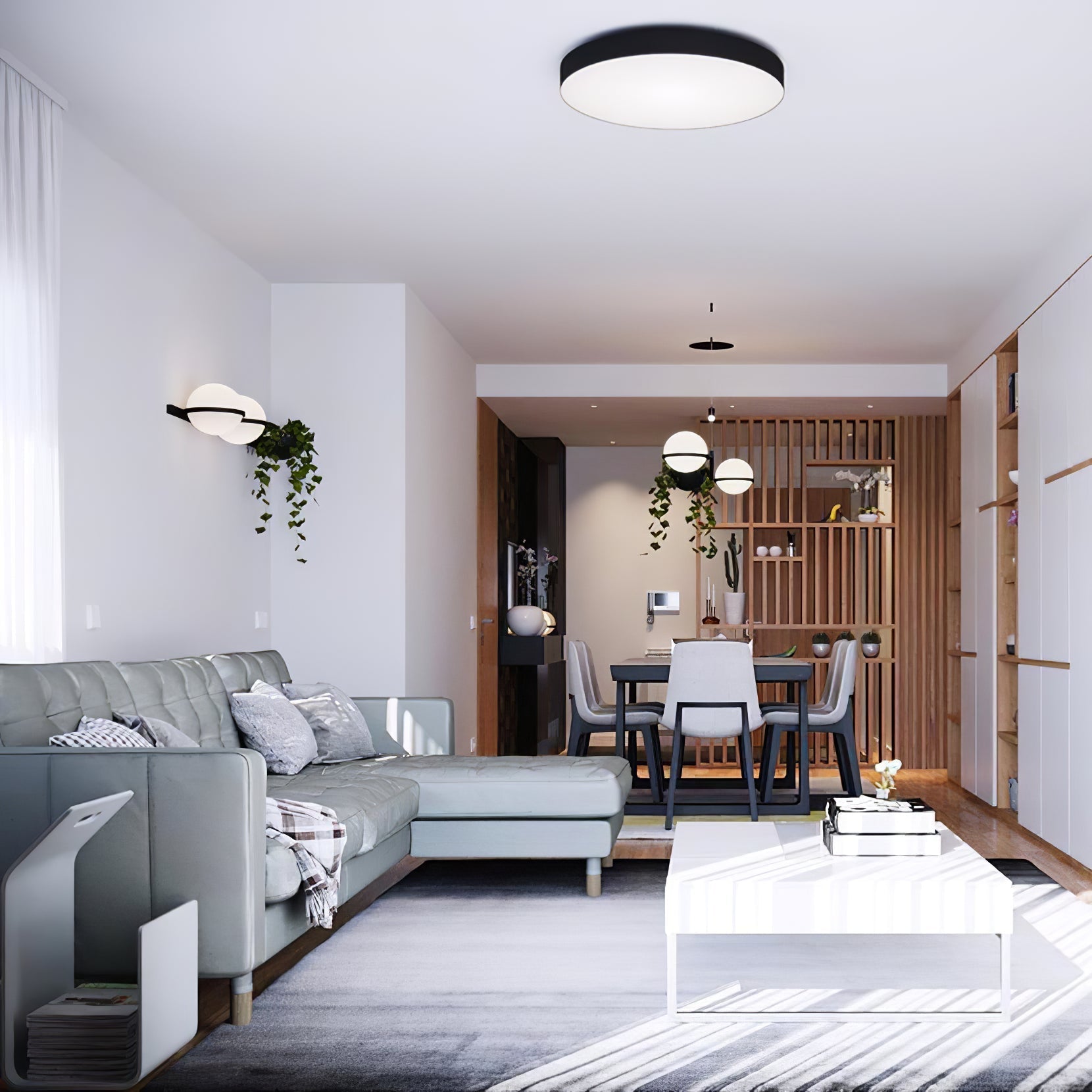 Olthaarae Modern Minimalist Plastic Metal Wall Lamp - Lamp Copper