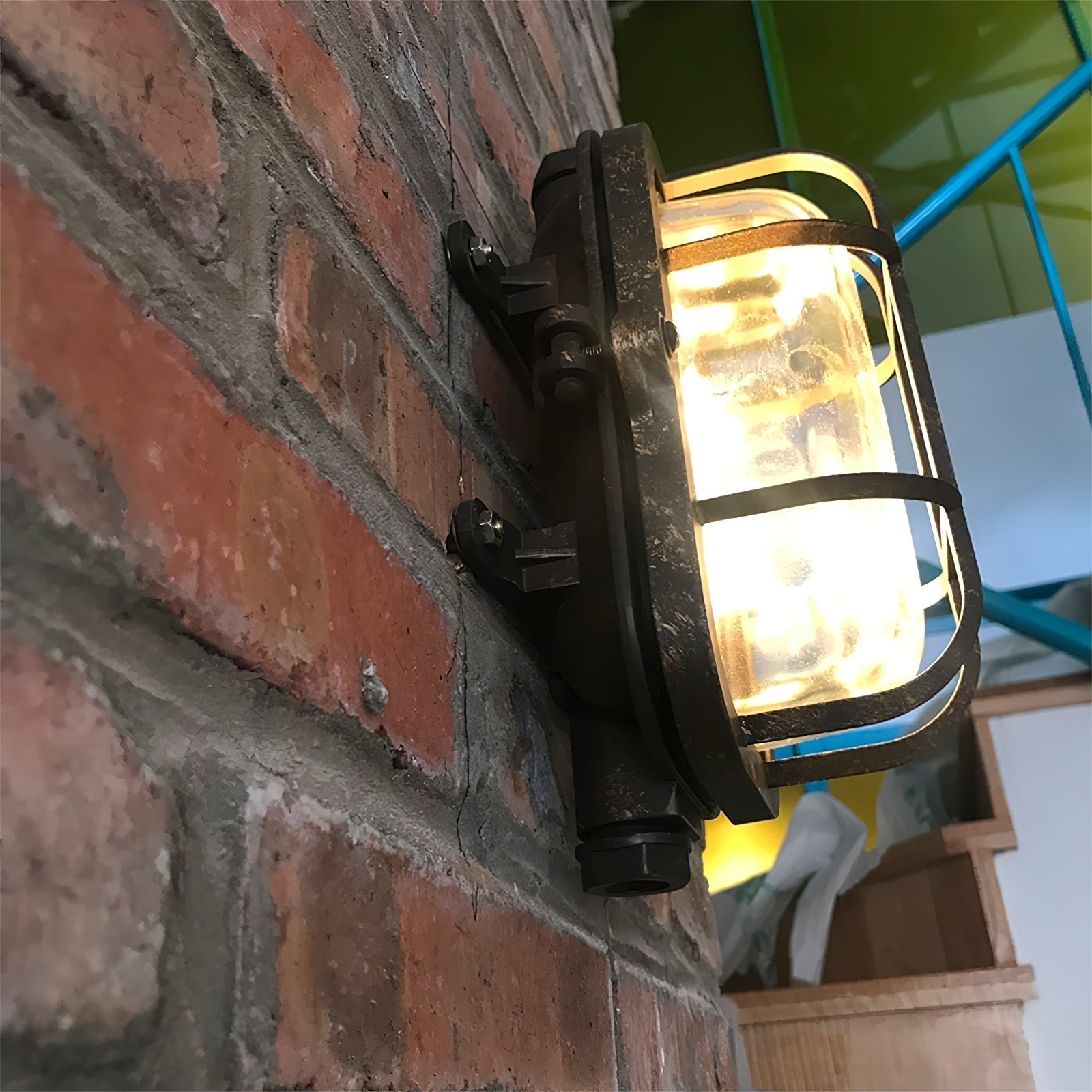 Omirara Unique Traditional Glass Wall Light - Lamp Copper