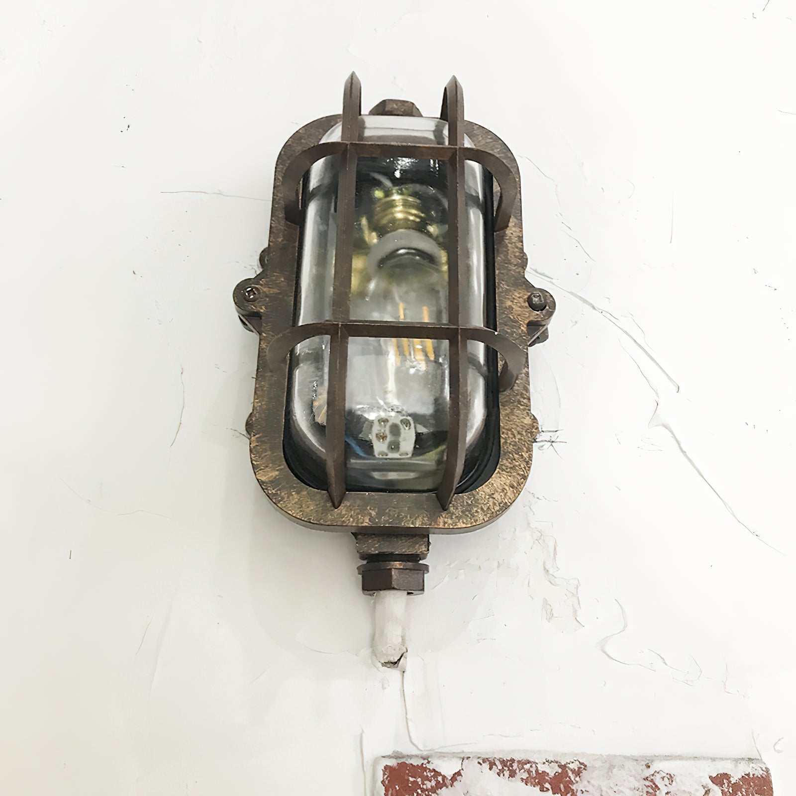 Omirara Unique Traditional Glass Wall Light - Lamp Copper