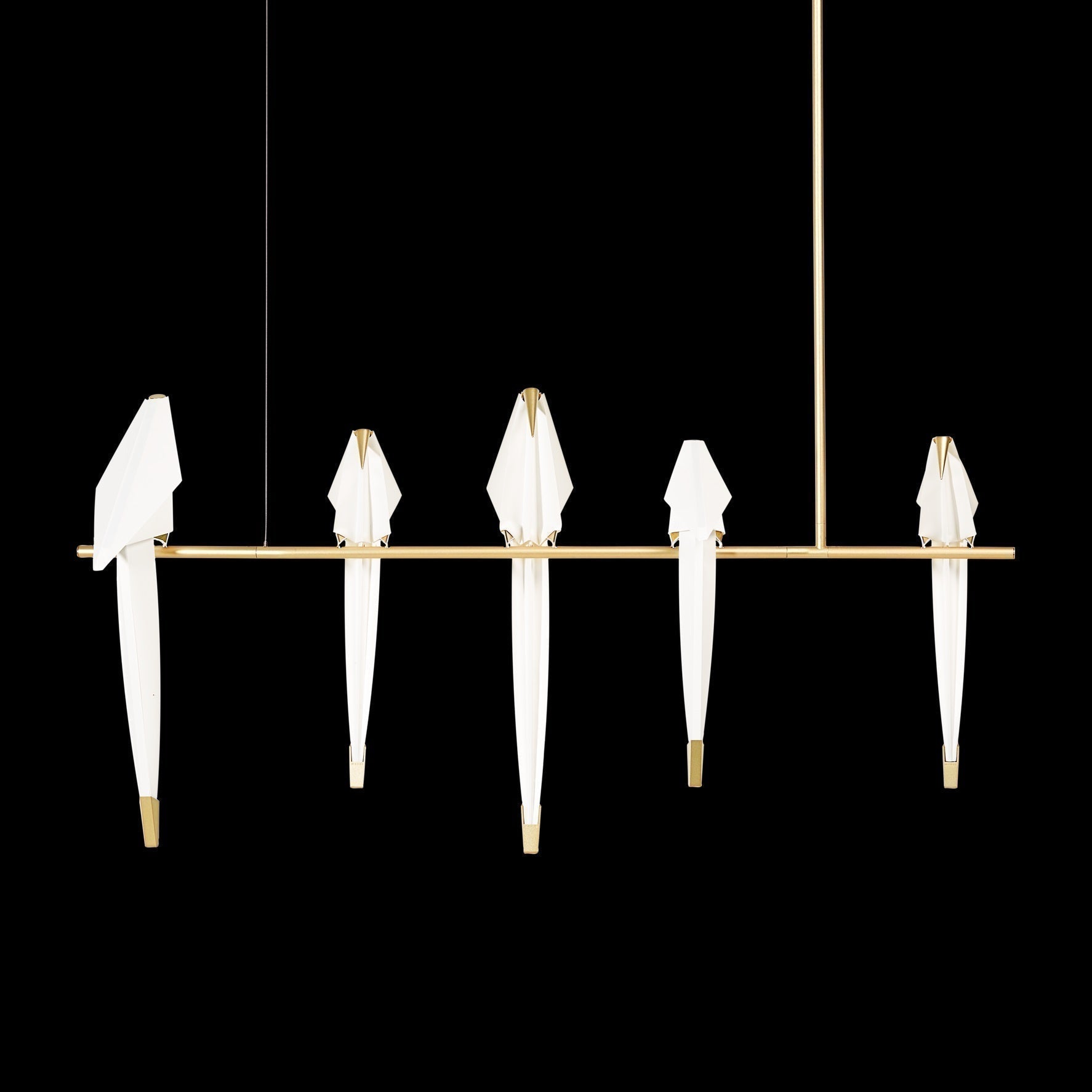 Paper Crane Bird LED Chandelier - Blowlighting