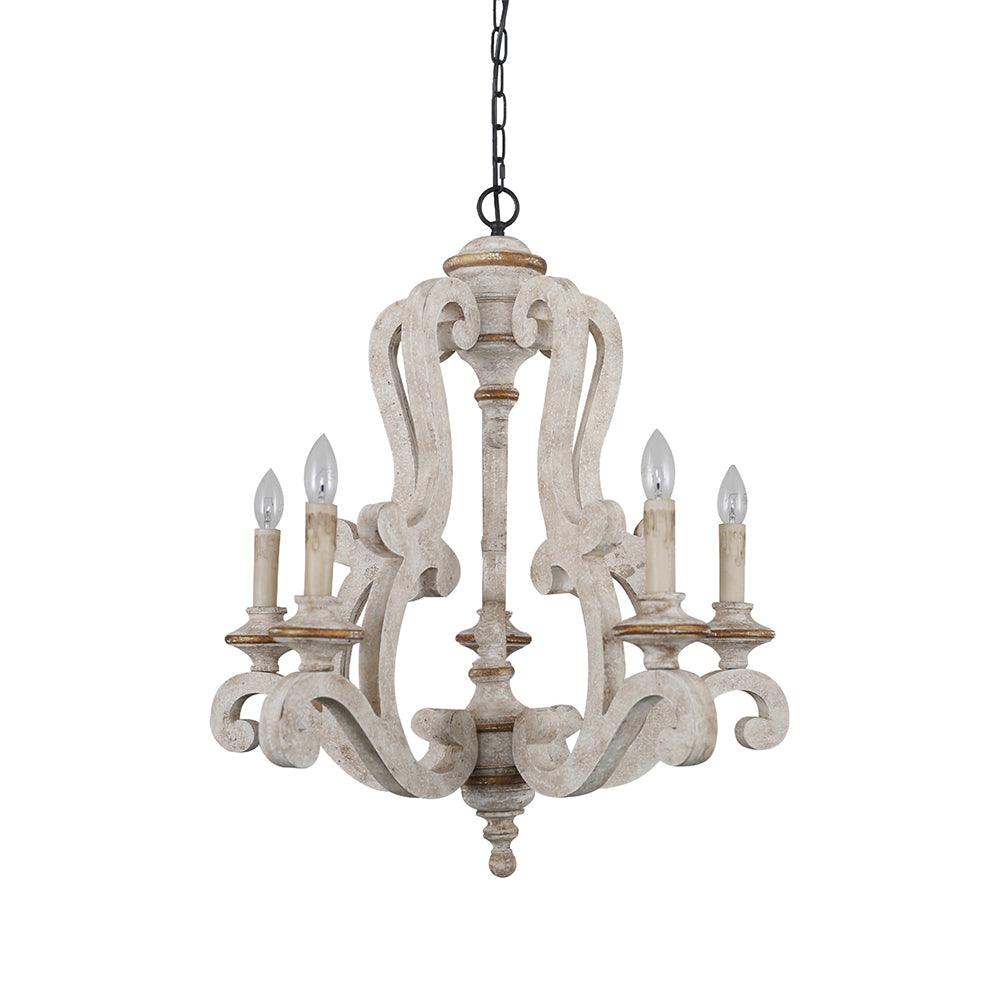 Parrotuncle Wooden Candle Chandelier - Blowlighting
