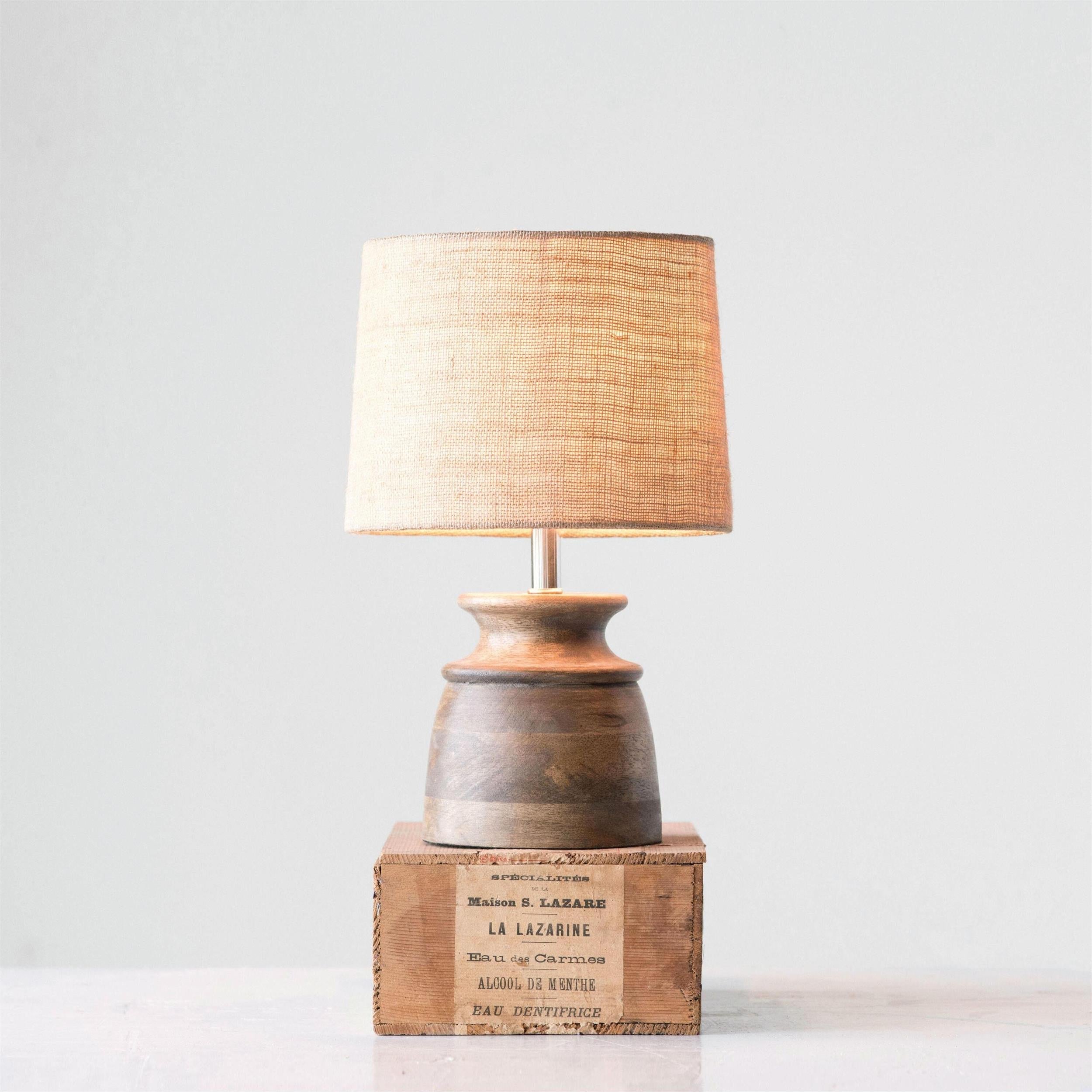 Partone Wood Table Lamp - Lamp Copper