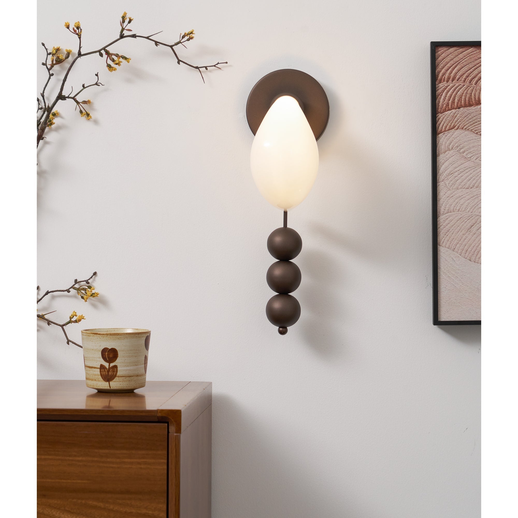 Vesilara Creativity Modern Minimalist Glass Wall Lamp - Lamp Copper
