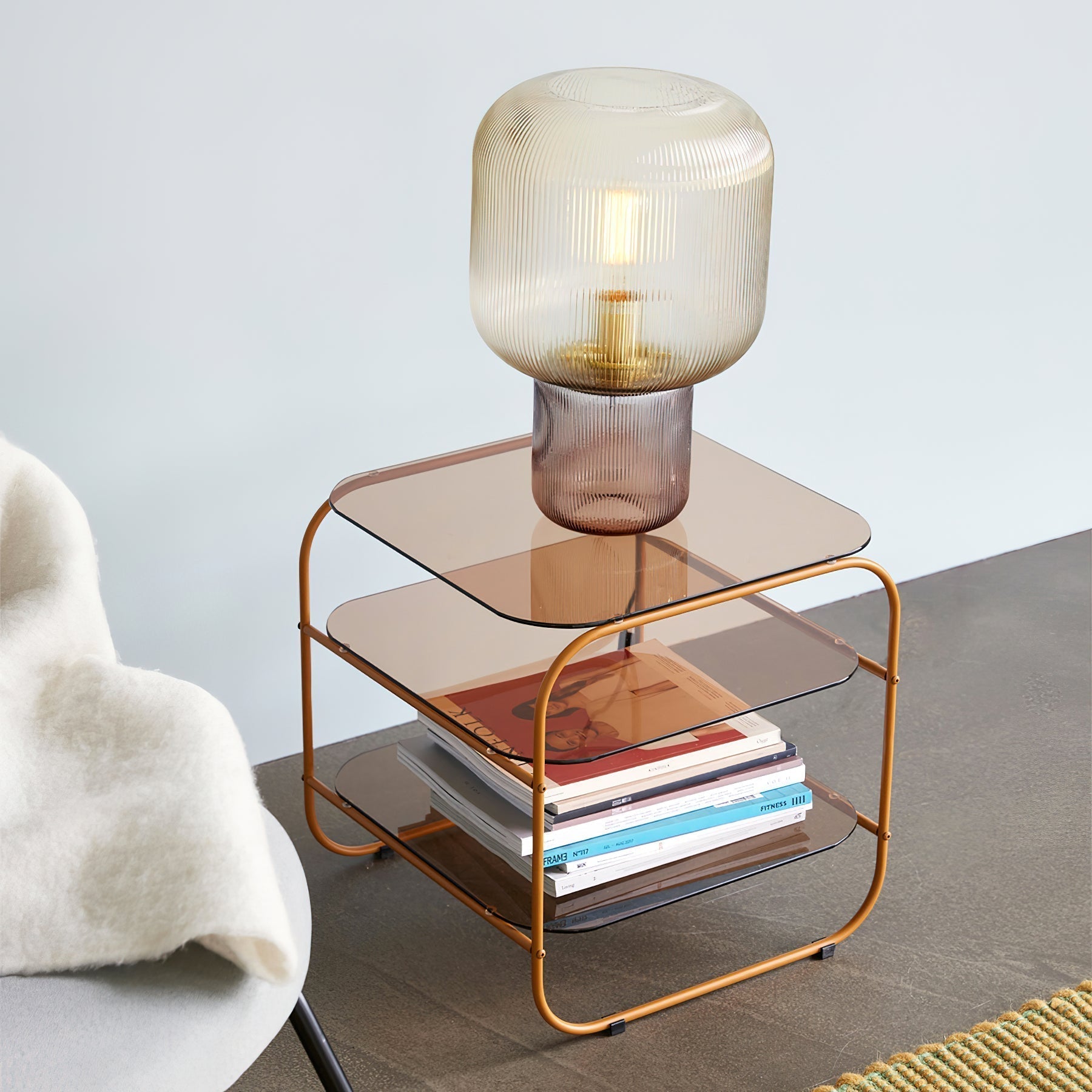 Paul Neuhaus Mashi Table Lamp - Lamp Copper