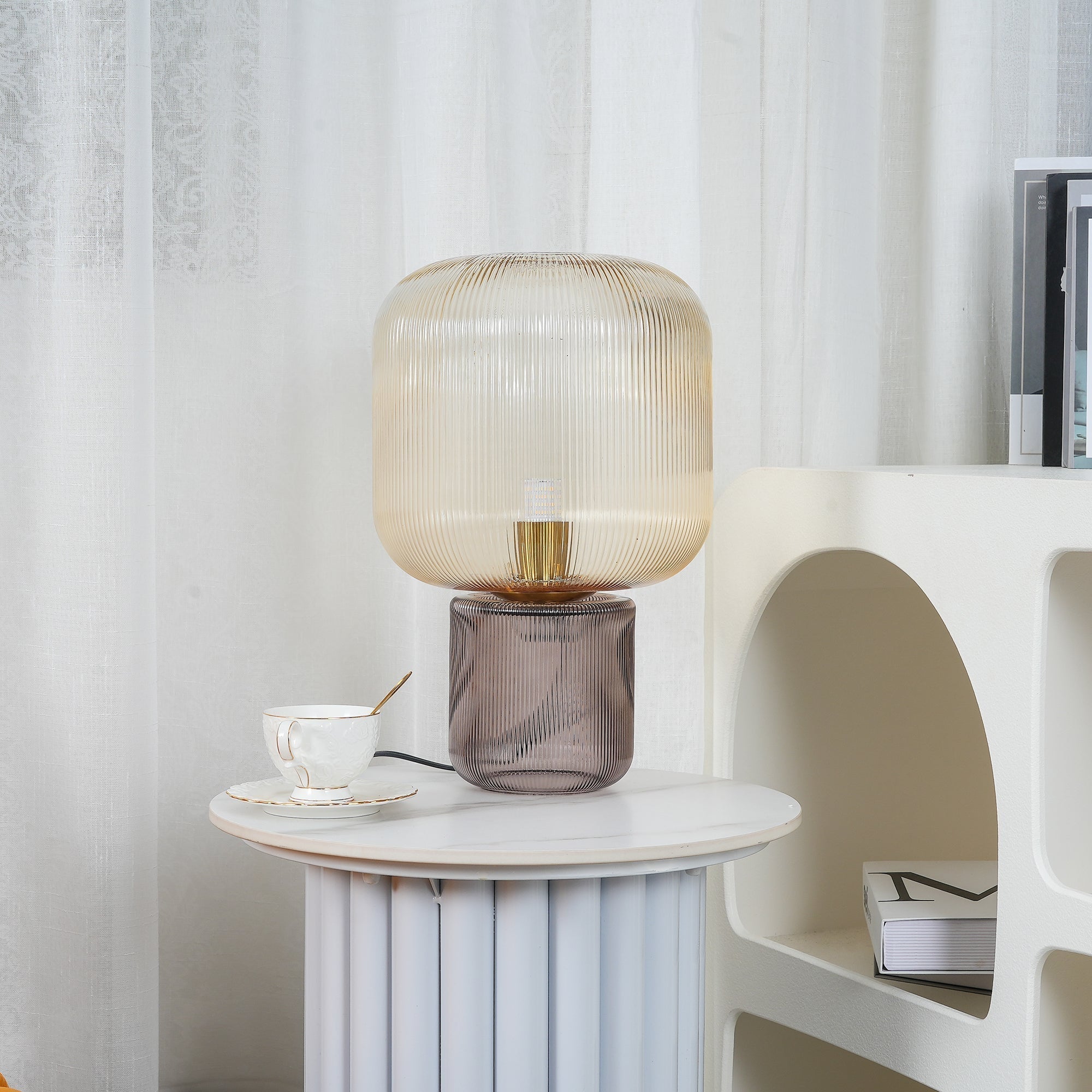 Paul Neuhaus Mashi Table Lamp - Lamp Copper