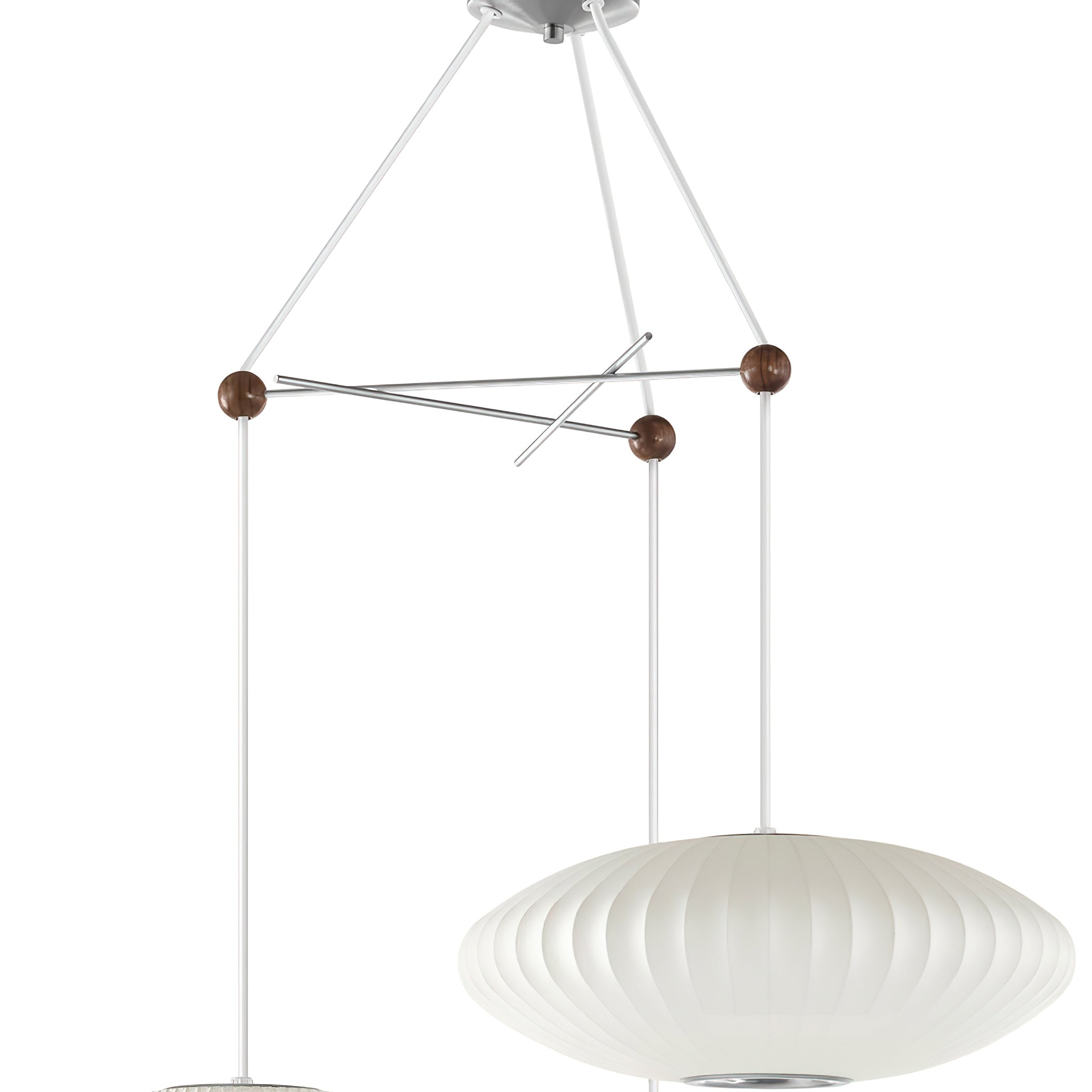 Lunar Modern Silk Pendant Lamp - Blowlighting