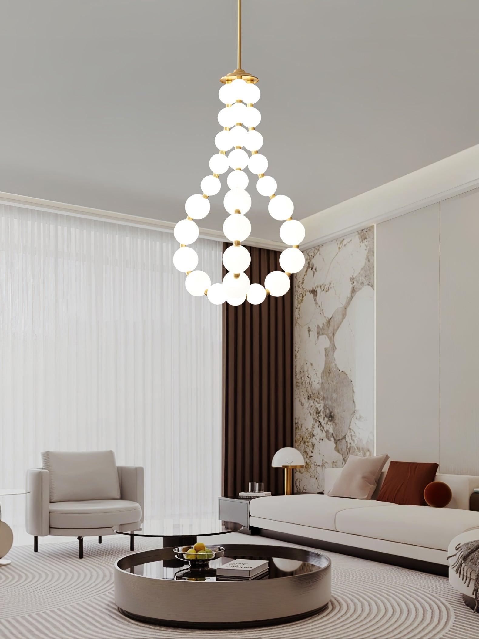 Pearl Modernl Glass Chandelier - Blowlighting